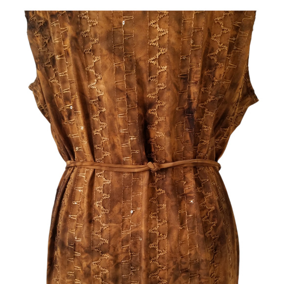 White Stag abstract Embroidered with sequins Tank Top - Size XL - Picture 4 of 5